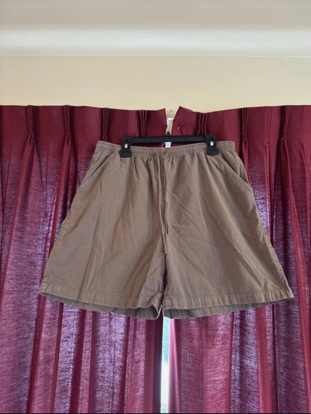 Pappagallo Casuals Women’s Light Brown Pull On Shorts 100% Cotton